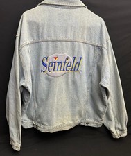 Seinfeld Acid-Wash Denim Jeans Retro Jacket - RARE - XL