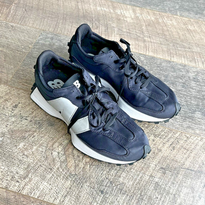 NEW BALANCE 327 Satin Black Low-Cut Shoes Size 38, Sneakers WS327MA1