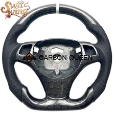 HONEYCOMB CARBON FIBER Steering Wheel FOR BMW E90E92E82E87m3 BLACK LEATHER