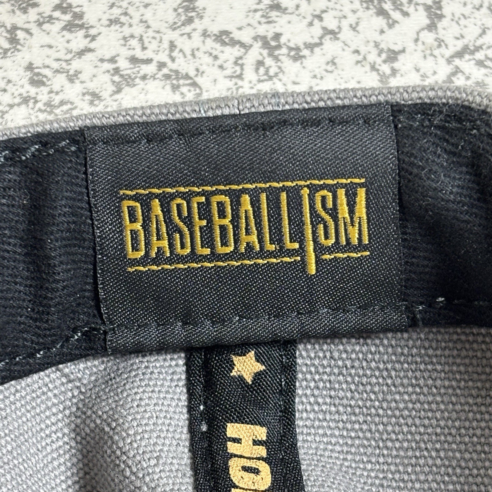 Baseballism Hat Cap Adjustable Snapback Gray Flag… - image 10