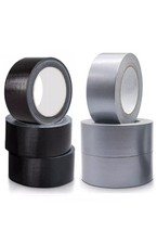 x2 Duct Gaffer Heavy Duty Waterproof Cloth Tape 48mm x 50m  Black Free Postage 0.10 per metre