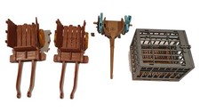 PLAYMOBIL Treno Vagone e Gabbia Accessori Set Marrone