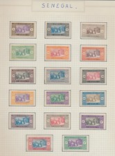 XE68294 Senegal A.O.F. colonial stamps fine lot MH