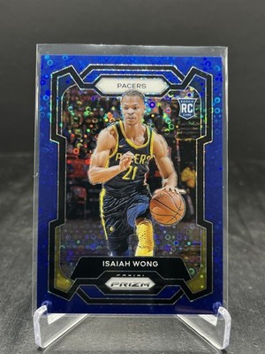 2023-24 Panini Prizm Isaiah Wong RC Rookie Fast Break Blue 042/150 #154