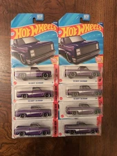 Hot Wheels - 83 CHEVY SILVERADO - DOLLAR GENERAL EXCLUSIVE - PURPLE  - HYY24 HTF