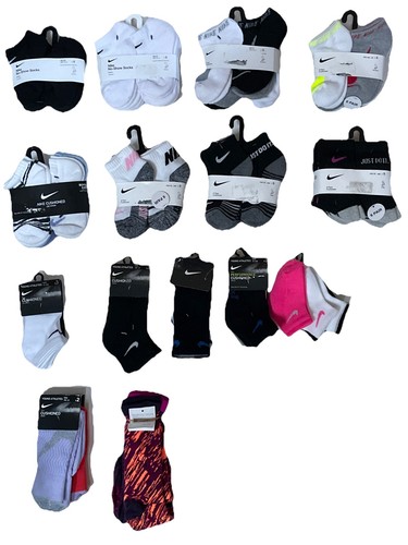 NIKE Cushioned or Lightweight Socks; No-Show, Ankle, Crew; Toddler & Youth sizes - Picture 3 of 66
