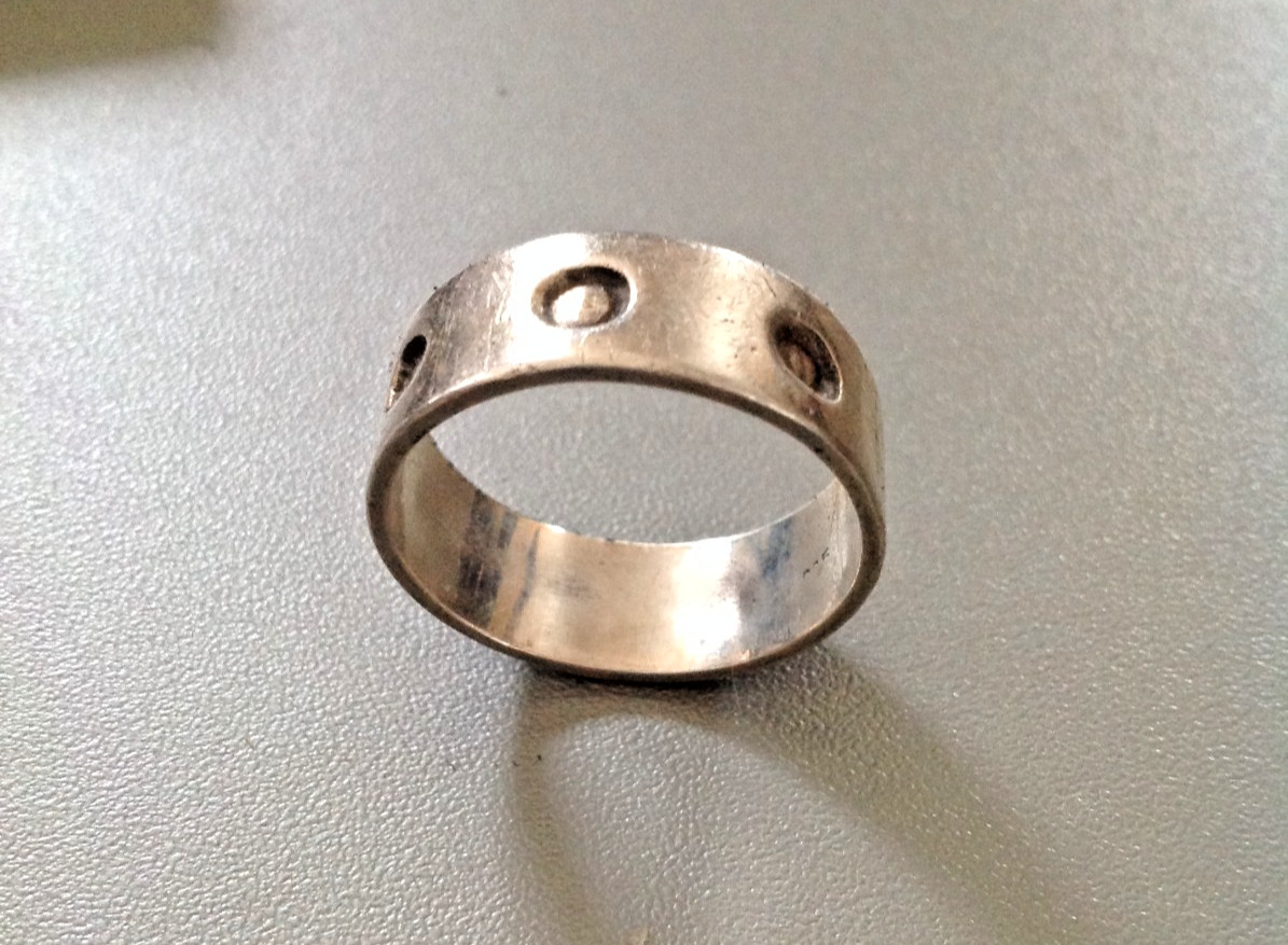 80s .925 Sterling Silver Eclipse Dot Pattern Bike… - image 2