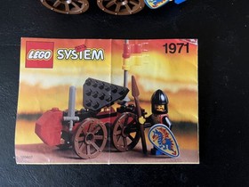 LEGO CASTLE VINTAGE SET - BLACK KNIGHT'S BATTERING RAM 1993 with instructions 