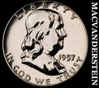 1957 Franklin Half Dollar- Silver- Choice Gem Proof Luster- No Reserve #J9367