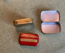 Alte Blechdose Menthol-Dragees Dr. Schweizer  Deko Vintage Sammler-St&uuml;ck