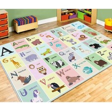 ABC Alphabet Rug Carpet for Kids, Educational Area Rugs for Classroom, Alphab...