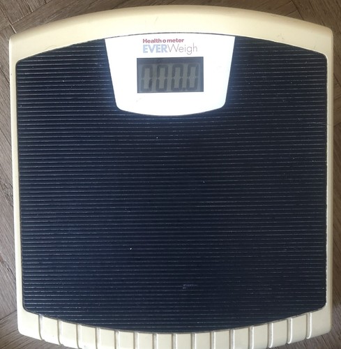 Health o meter Digital Body Weight Scale Lithium NO BATTERIES NEEDED 330# Max Wt