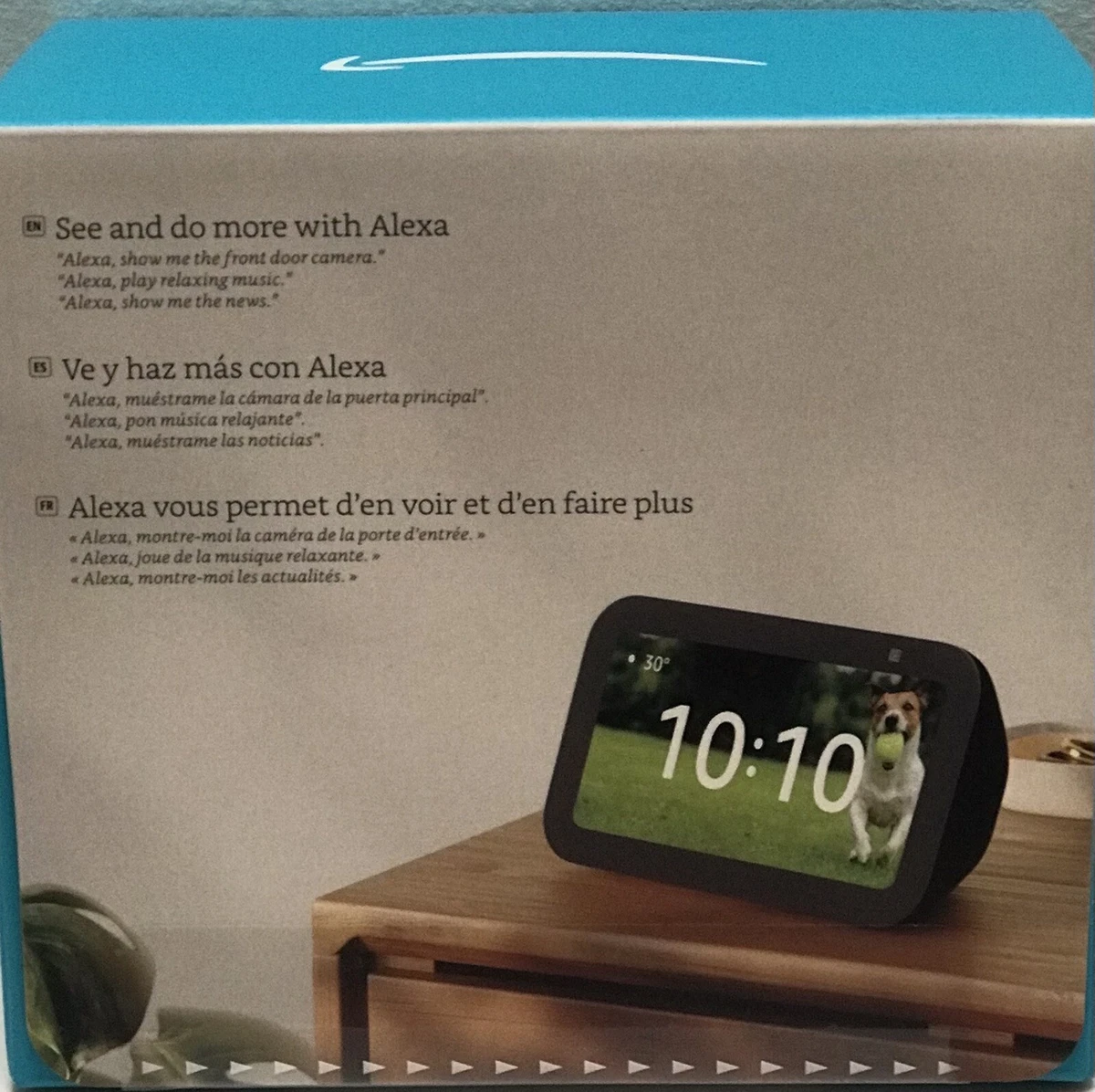 ECHO SHOW 5 3RD GENERATION CHARCOAL , NEW IN BOX 840080505848