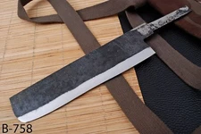 SHARDBLADE CUSTOM HAND FORGED RAILROAD SPIKE BLANK BLADE CHEF MEAT CLEAVER KNIFE