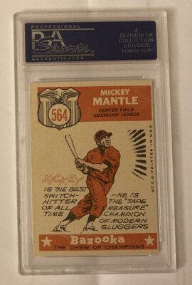 1959 Topps Baseball Mickey Mantle All Star Card #564 PSA 8 | eBay