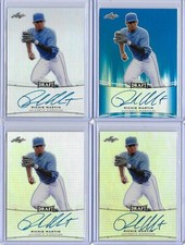 2015 Leaf Metal Draft RICHIE MARTIN Base Prismatic RC Auto Orioles