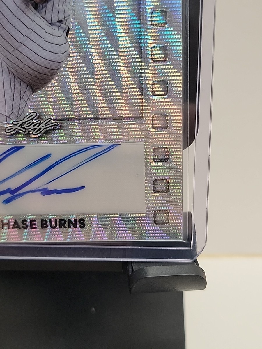 2023 Leaf Eclectic Baseball CHASE BURNS Auto Flash Photography 8 