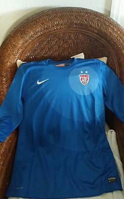 USA Nike World Cup Soccer goalkeeper Jersey blue size L womens