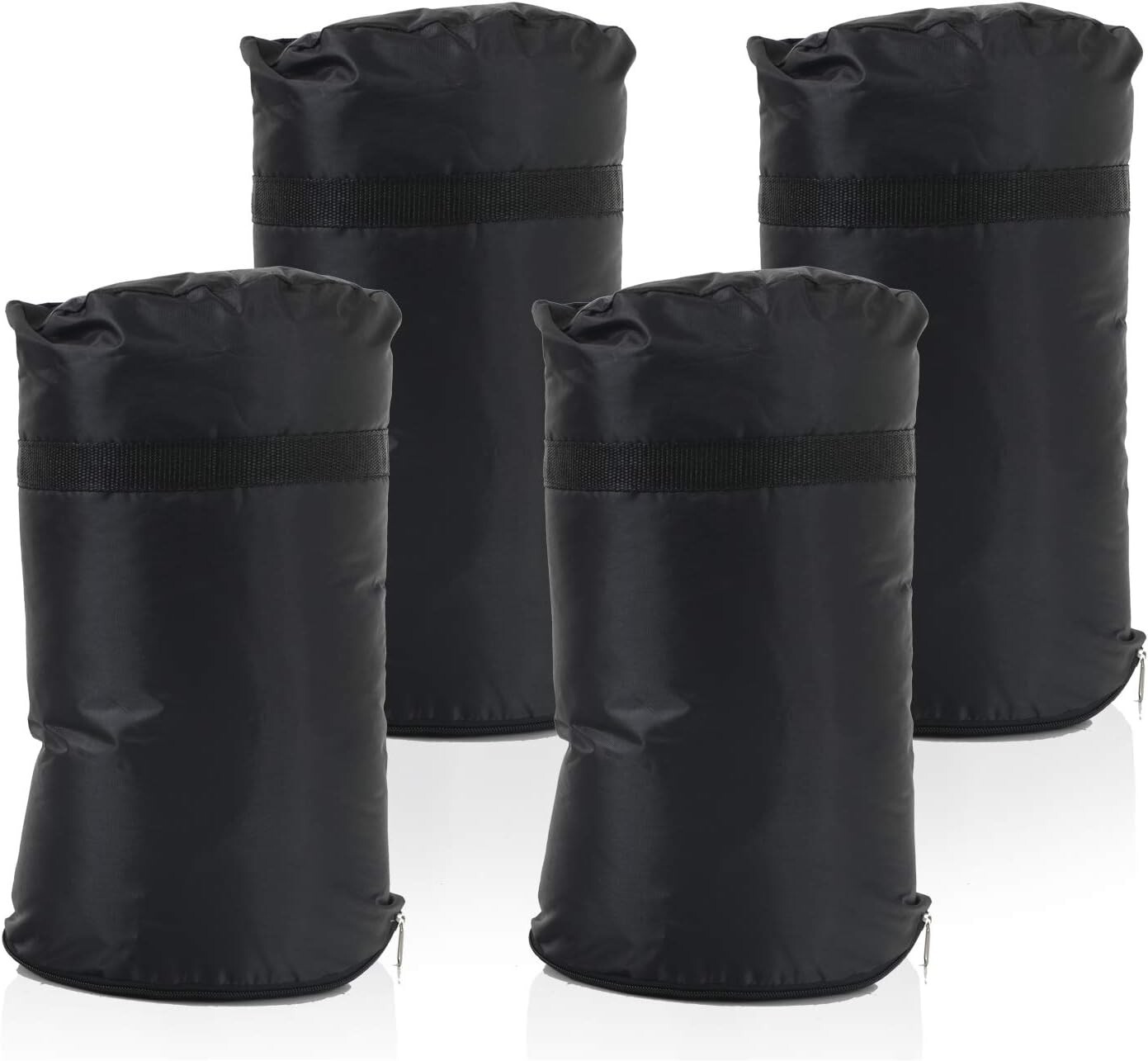 Tent Gazebo Weight Sand Bag Anchor Kit 4pcs, Black