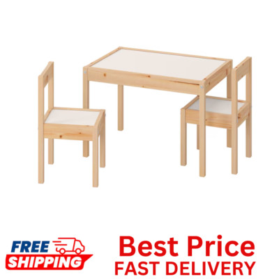 IKEA LATT Kinder Tisch und Stuhl Set Holz Kiefer Kindermöbel Tisch, 2 Stühle