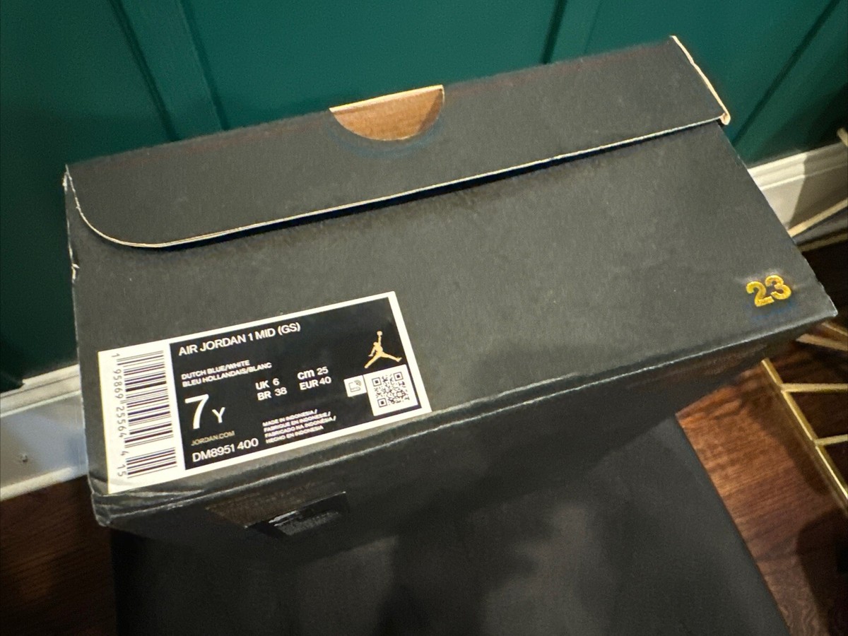 NIKE AIR JORDAN 1 MID (GS)Size 7Y Empty Shoe Box | eBay