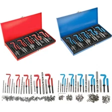 131PCS Helicoil Type Thread Repair Kit rethread Stripped Metric M5 M6 M8 M10 M12