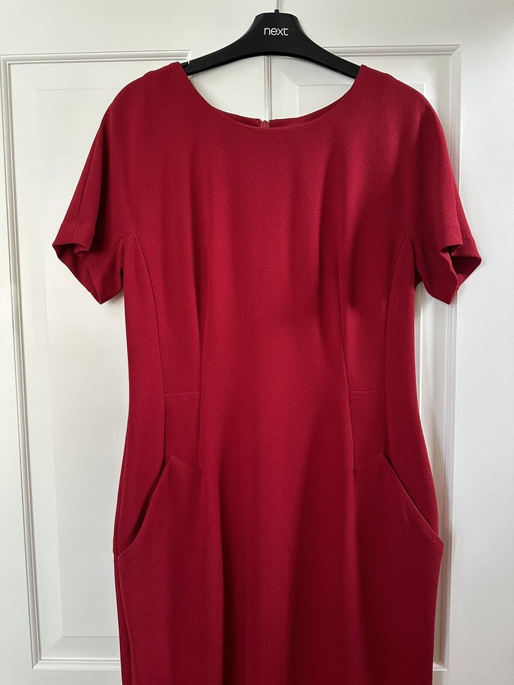 Next Red Dress Size 12 eBay