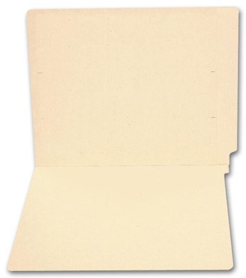 1790 End Tab Full Cut Manila Folder 11 pt No Fastener 12 1/4 x 9 1/2'' - QTY 100