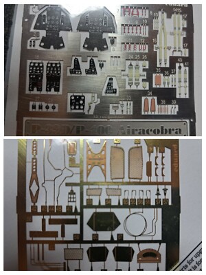 Eduard Zoom 1/48 P-39/P-400 Airacobra Photoetch Mega Detail Set Eduard/Hasegawa