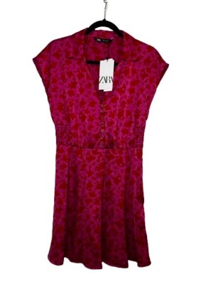 pink and red dress zara A vibrant fuchsia dress to slay this Summer https://go.zara/newin-f
