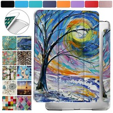 iPad Air 3 PRO 10.5 9.7 10.9 7.9 10.2 Honeycomb Transparent Cover Color Emblem