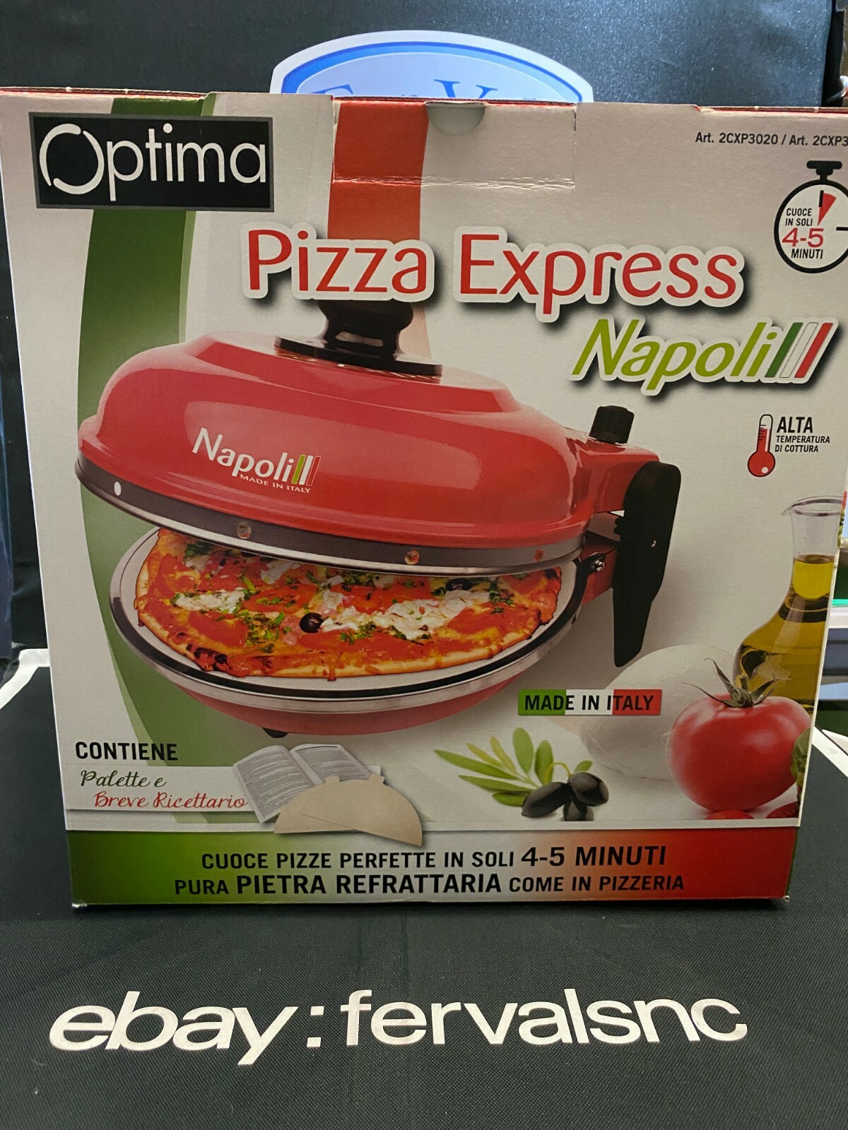 Optima Express Napoli 1200W Forno per Pizza - Rosso | Acquisti Online su  eBay