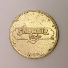 Chuck E. Cheese Showbiz Pizza 1990 Arcade Game Variety Token 24mm