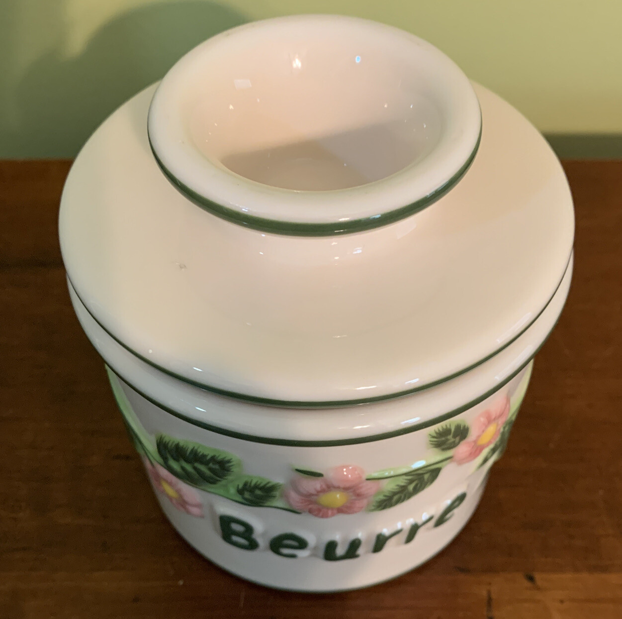 Beurre/ Butter Bell An L. Tremain Crock.Fresh And Creamy Butter At Room