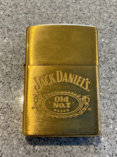 Genuine Brand New 2002 ZIPPO Lighter Rare Magnificent JACK DANIELS OLD No7 Brass