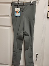 Ovation Womens Equestrian  Breeches Size 28 Reg Dove Grey New With Tags