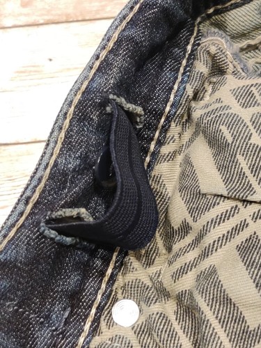 Rock & Roll Denim Jeans 12 Regular Bootcut Dark Wash Mid Rise Stretch BB Gun - Picture 12 of 18