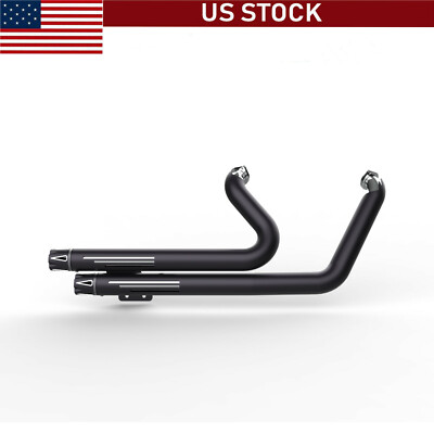 Fit For Harley 2006-17 SOFTAIL FatBoy LOW FLSTN C SE M Black Exhaust Moving Star