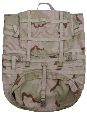 DAMAGED Bag Only - US Army Molle II BDU Large Rucksack Desert Backpack Main Pack