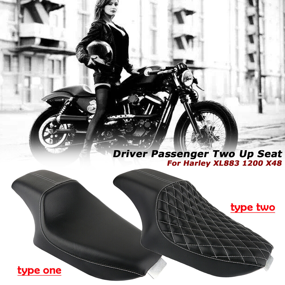 Two-Up Siège Selle de moto Coussin Pour Harley Sportster 883 