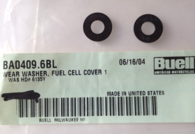 Buell Fuel Cell Cover Wear Washer NOS BA0409.6BL Qty. 2 (L-6907)