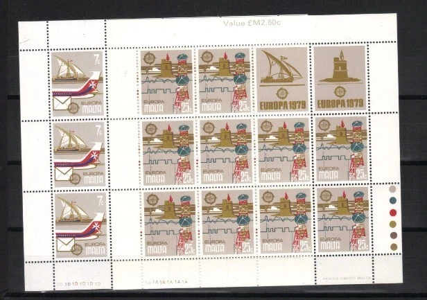 EUROPA 1979 - MALTE 583/4 - Neuf ** sans charniere - FEUILLET - 01C - Photo 1/1