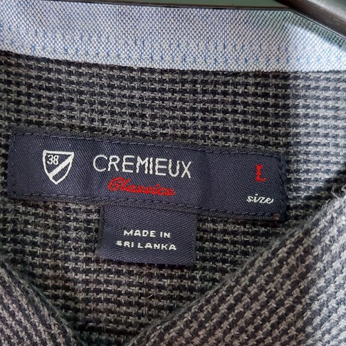 Cremieux Classics Men's Large gray long sleeve button up casual dress shirt - Picture 8 of 11