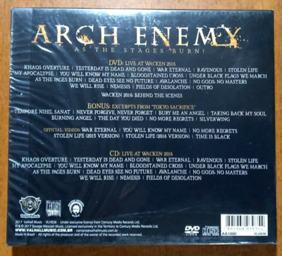 Arch Enemy - As the Stages Burn! Brazilian Ed.w/ Slipcase CD + DVD