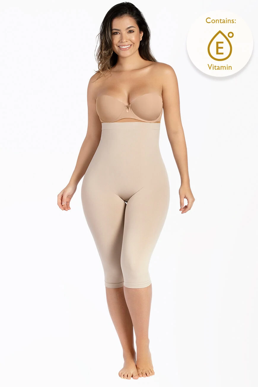 Fajas Colombianas Tummy Control High Waisted Capri Shapewear Fajate