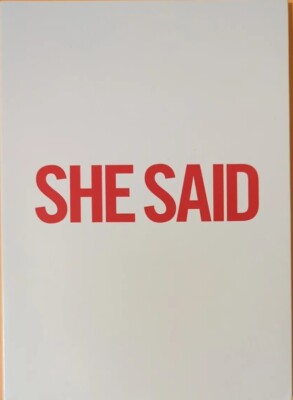 SHE SAID FYC DVD Awards Consideration Promo Screener (P Shrader, Z Kazan) VG f/s