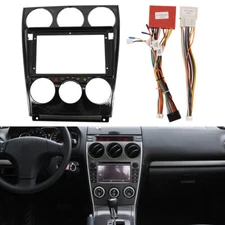 For 2004-2016 Mazda 6 Stereo Radio Double Din Install Dash Panel Kit Harness New