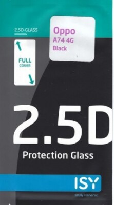 ISY - IGP1138 - 2.5D Protection Glass Oppo A74 5G - Black - Displayschutzfolie -