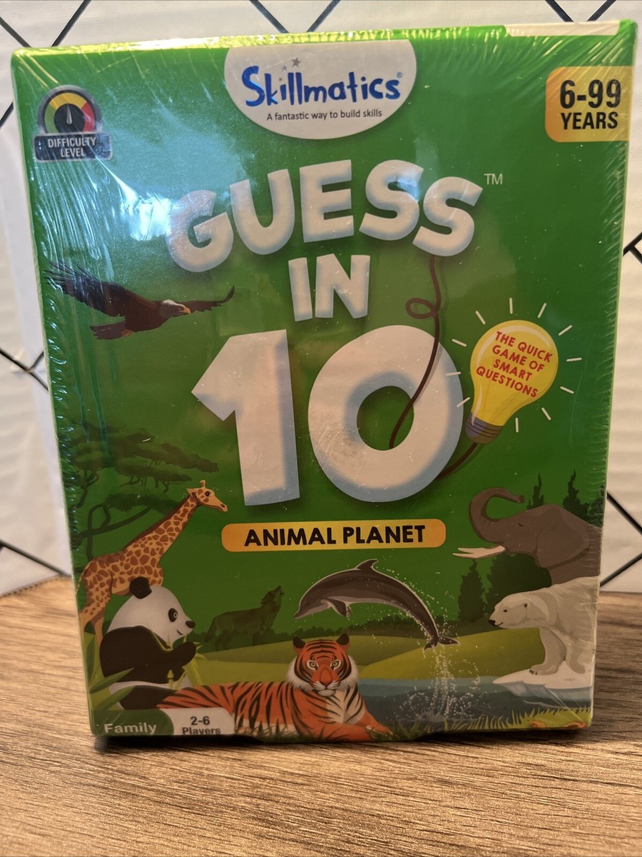 Skillmatics Guess In 10 Animal Planet The Quick Card Game Learn