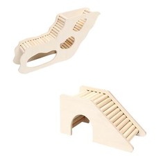 Wood Hamster Climbing Toy Hideout for Other Small Animals Hedgehog Pet Toy K61